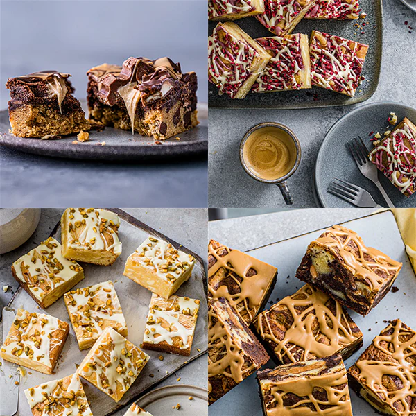 Brownie, Brookie and Blondie box (4 portions)